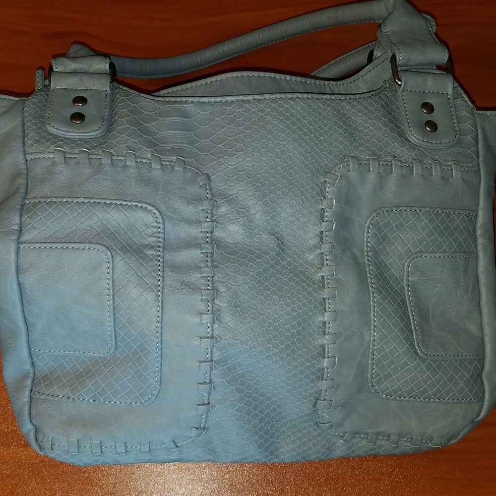 NWOT Bueno Light Blue Handbag Purse